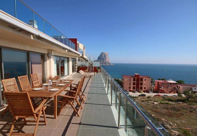 Apartamento en Calpe - Apartamento en ático de 4 dormitorios vista mar