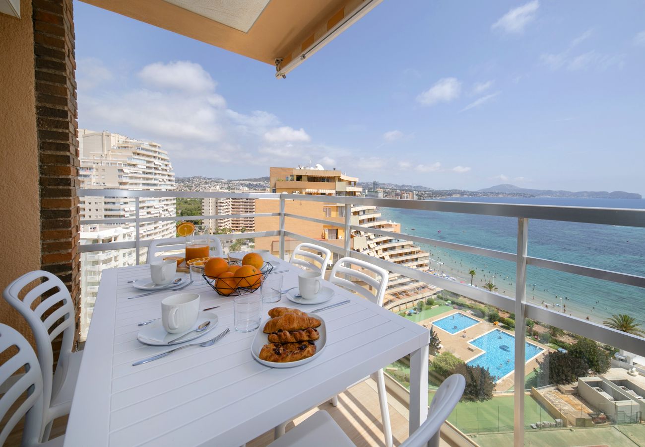 Terrace with front line beach views Apartment in Calpe / Calp - Mar II apartamento 3 dormitorios